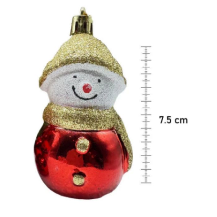 Коледен комплект украса 8 броя – Червени и бели висулки  Premium Colle