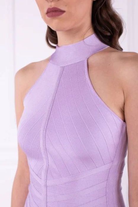 НОВА официална лилава маркова рокля Guess Jennifer Lopez, размер М