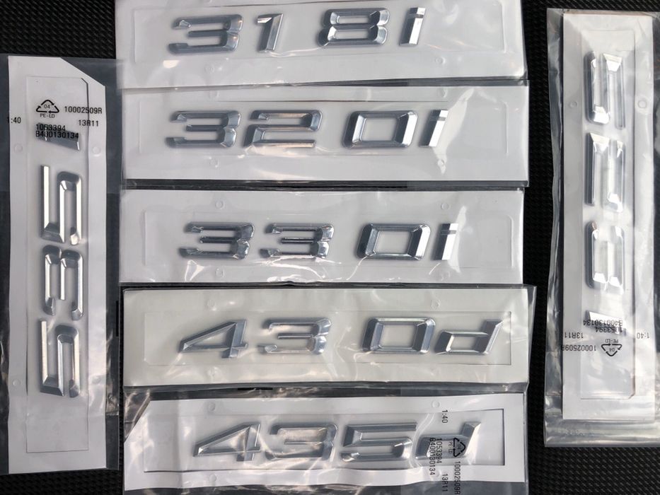 Emblema/Stickere/cifre/litere BMW 320d 420d 530d i GT X1 X5 X6 e90 f10
