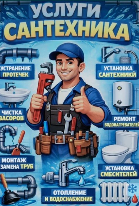 Сантехника услуги  24/7
