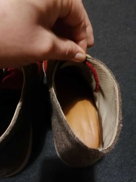 Мъжки обувки, от естествена кожа от вън със текстил