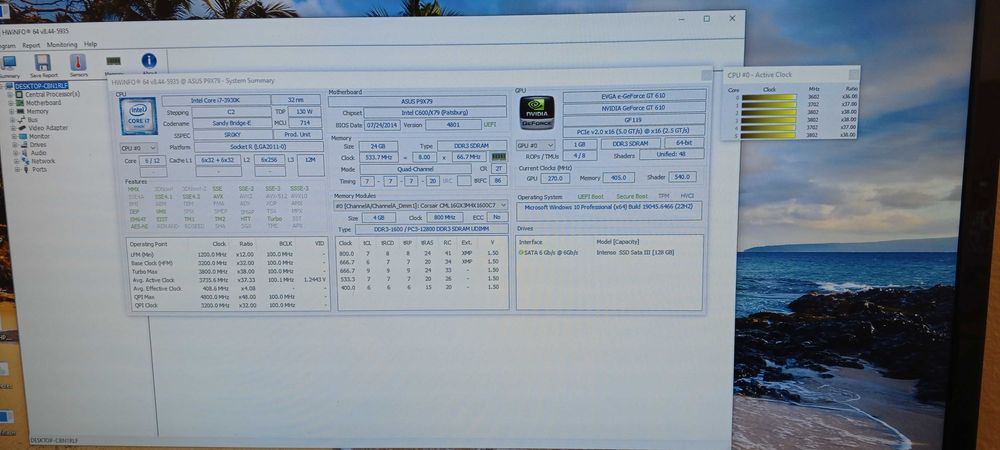 954S.Placa De Baza Asus P9X79,8xDDR3,Socket 2011,+Procesor i7-3930K