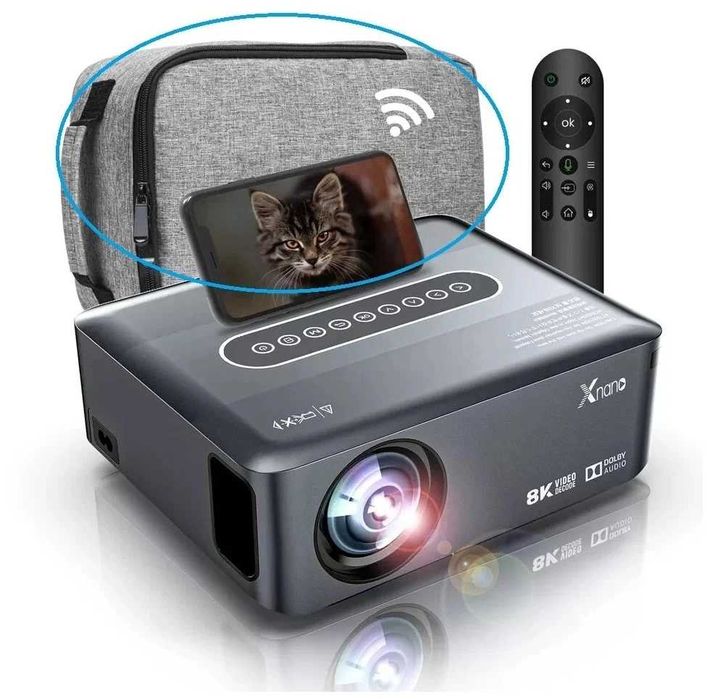 Проектор Xnano X1 8K Wi-Fi, Full HD
