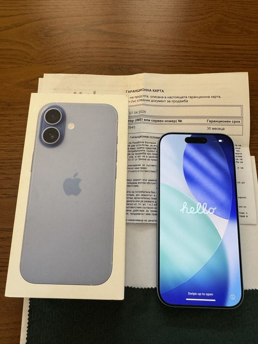 Iphone 17 Mist Blue 256GB Нов Гаранция 36м
