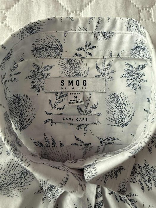 Мъжка риза с флорален принт – къс ръкав