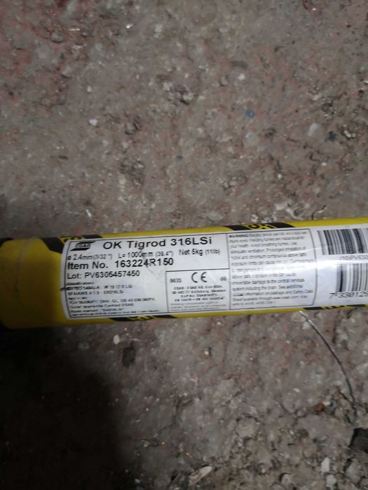 Baghete vergele de inox Esab OK Tigrod 316Lsi - 2.4 x 1000 mm pachet