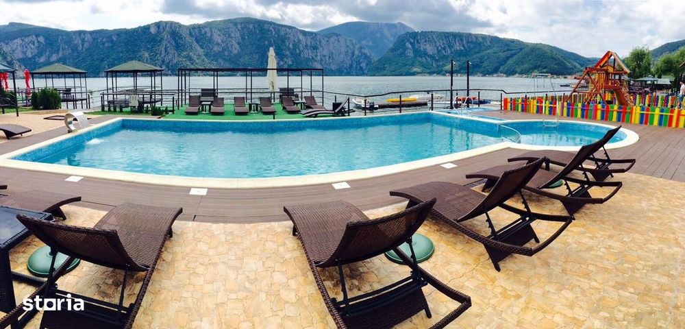 Vânzare complex turistic Dunăre — Cazanele Dunării, 3 pensiuni, 3,5M €