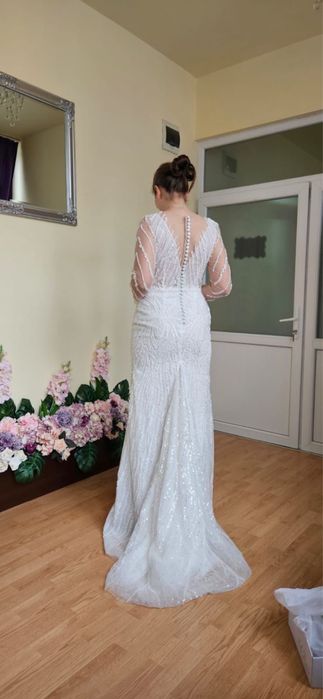 Rochie mireasă, model sirenă, impecabilă!