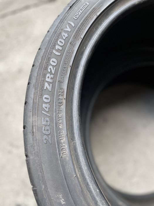 2x 265 40 20 Kumho Ecsta