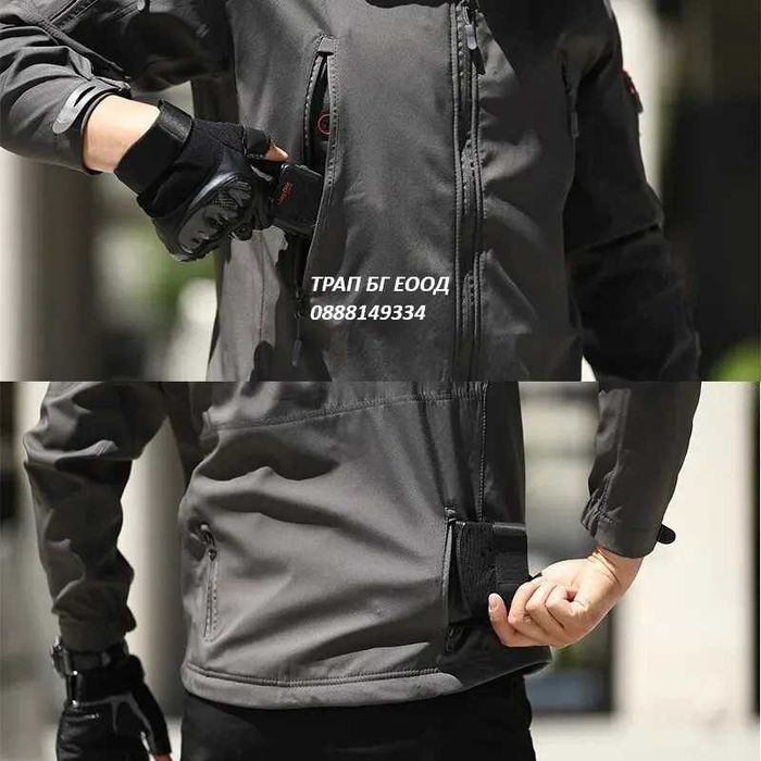 Тактическо яке и панталон с топла подлата за Лов, Еърсофт Soft Shell