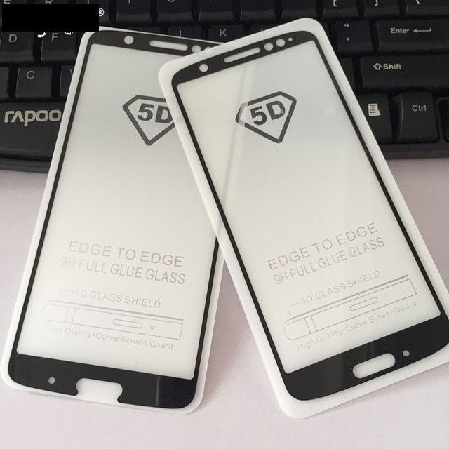 Folie sticla 9D FULL GLUE pt Motorola Moto G6 Play , G7 Play , G9 Play
