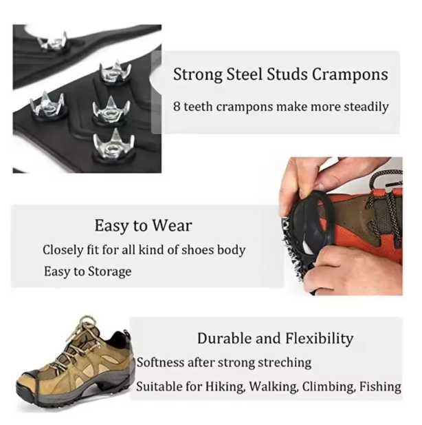 Котки с 8 зъба за лед и сняг I За града, преходи, пътеки