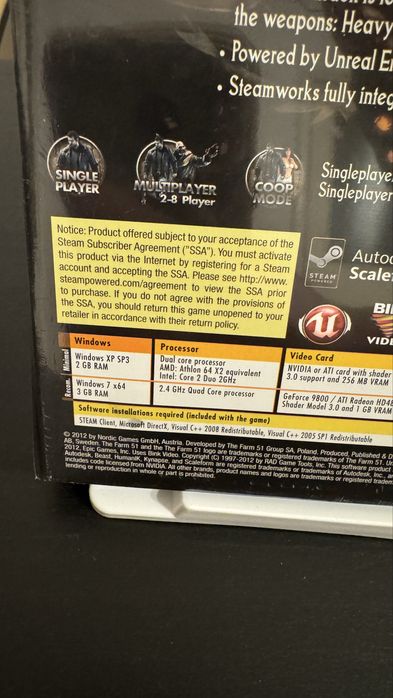 Sigilat joc PC: Painkiller: Hell & Damnation