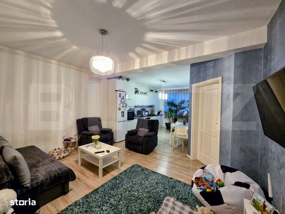 Apartament 2 camere, 57 mp utili, Parter inalt, Parcare cu CF, Aproape