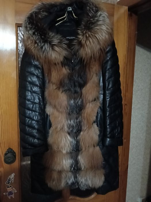 Продам кожаный плащ