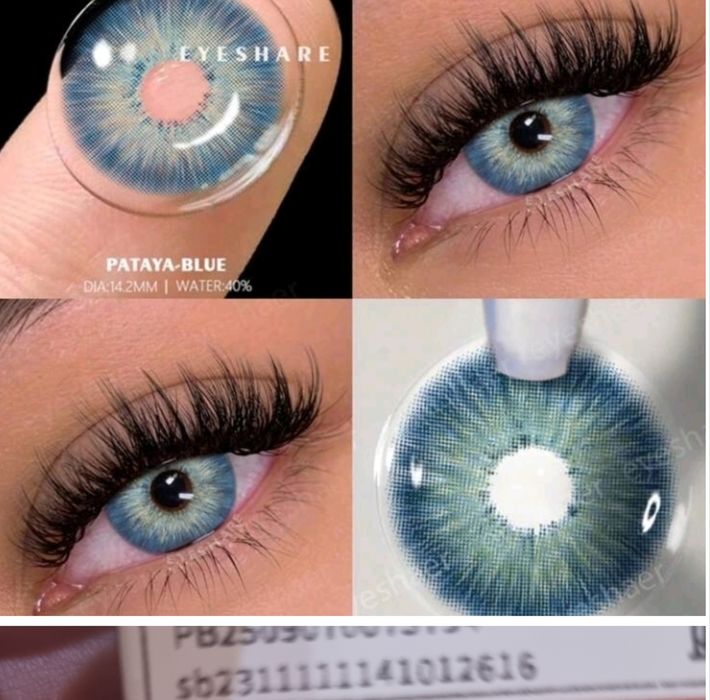 Цветни ЕДНОГОДИШНИ Контактни лещи без диоптър