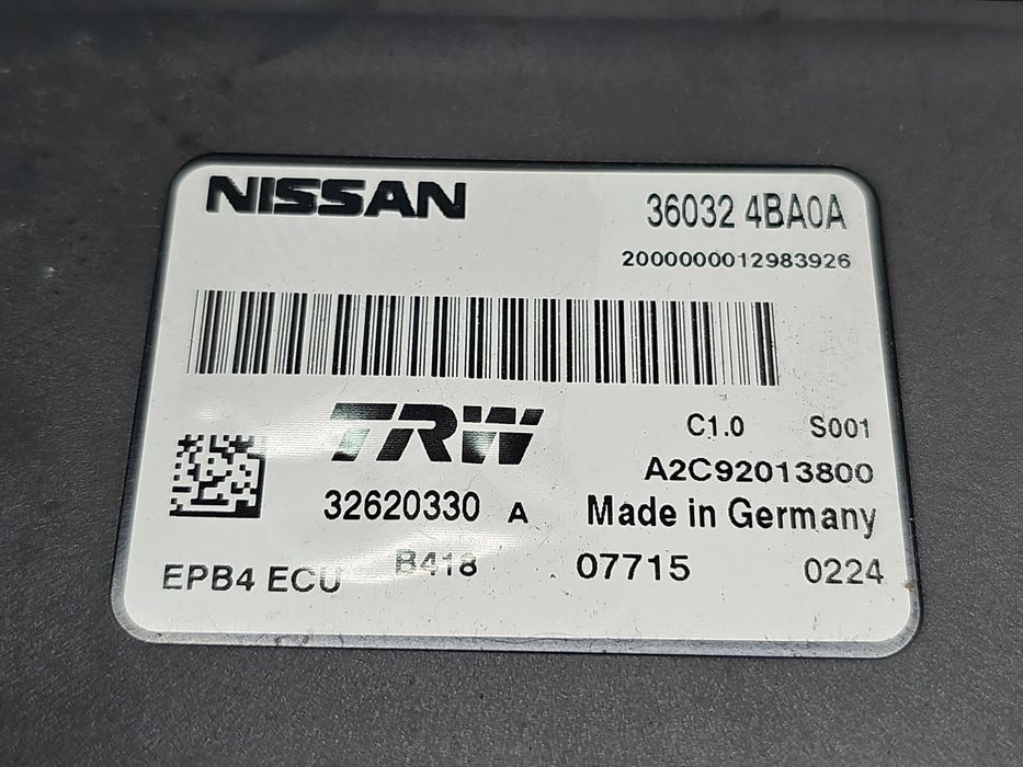 Calculator frana de mana Nissan X-Trail (T32) [Fabr 2013-prezent] 3603