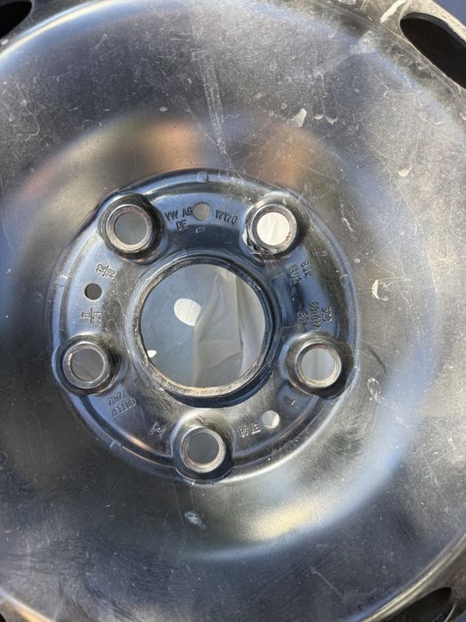 Set 4 jante tablă 15” Škoda + capace originale