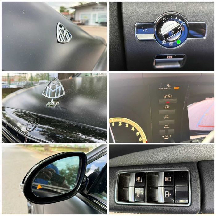 Mercedes-Benz S 550 4матик  MayBach Certificate* ОБДУХВАНЕ* * Черен Мат* Night