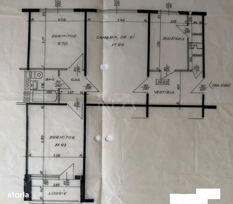 3 camere Theodor Pallady, parcare, et. 2, an 1975, metrou, 62 mp