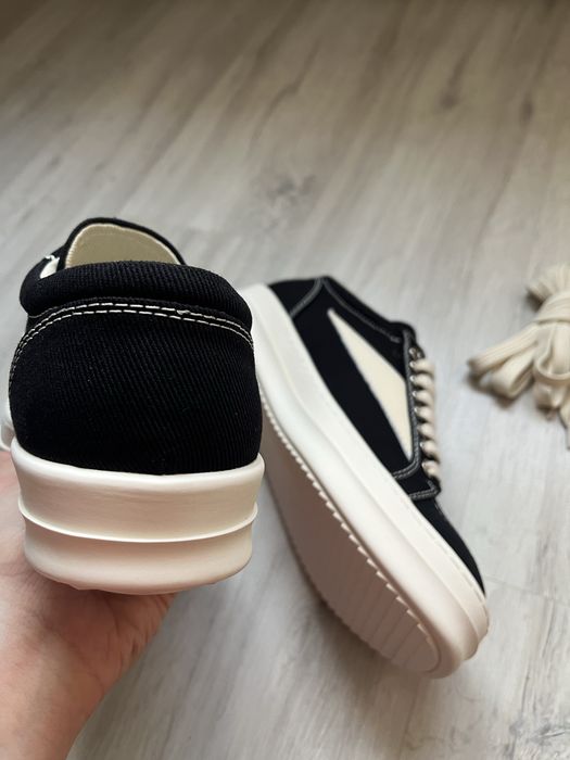 Rick Owens Vans black canvas 40