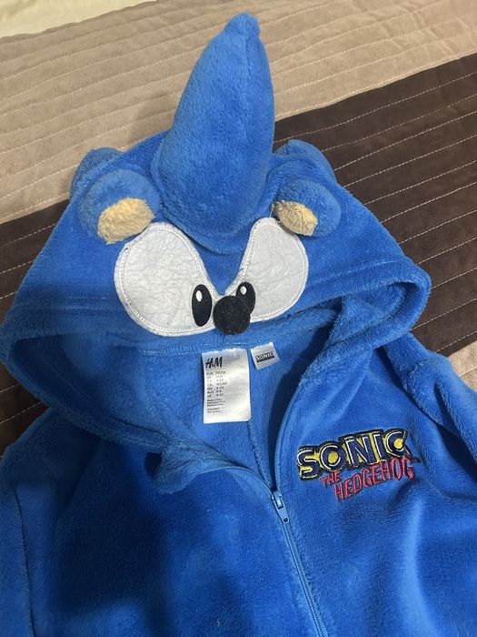 Costum  salopetă din fleece H&M Sonic The Hedgehog m 116