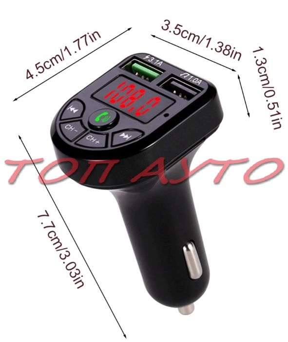 FM Трансмитер Bluetooth Handsfree Wireless LCD MP3 Player USB Charger