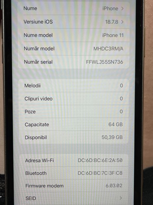 iPhone 11, 64gb, impecabil. Nu trimit, doar predare in Timisoara.