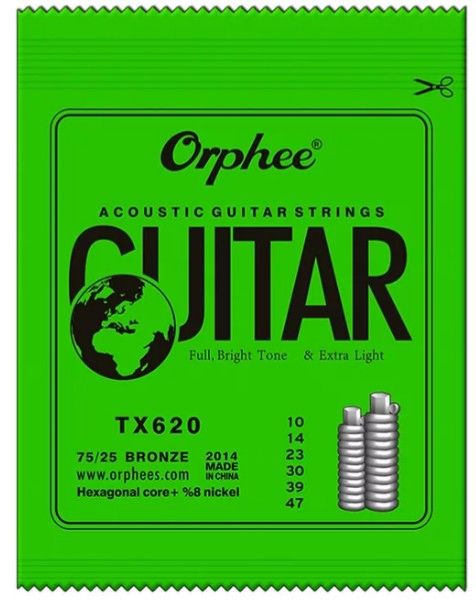 Corzi chitară acustică electro-acustica Orphee 10-47