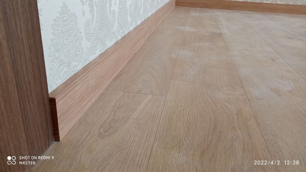 Установка МДФ плинтуса