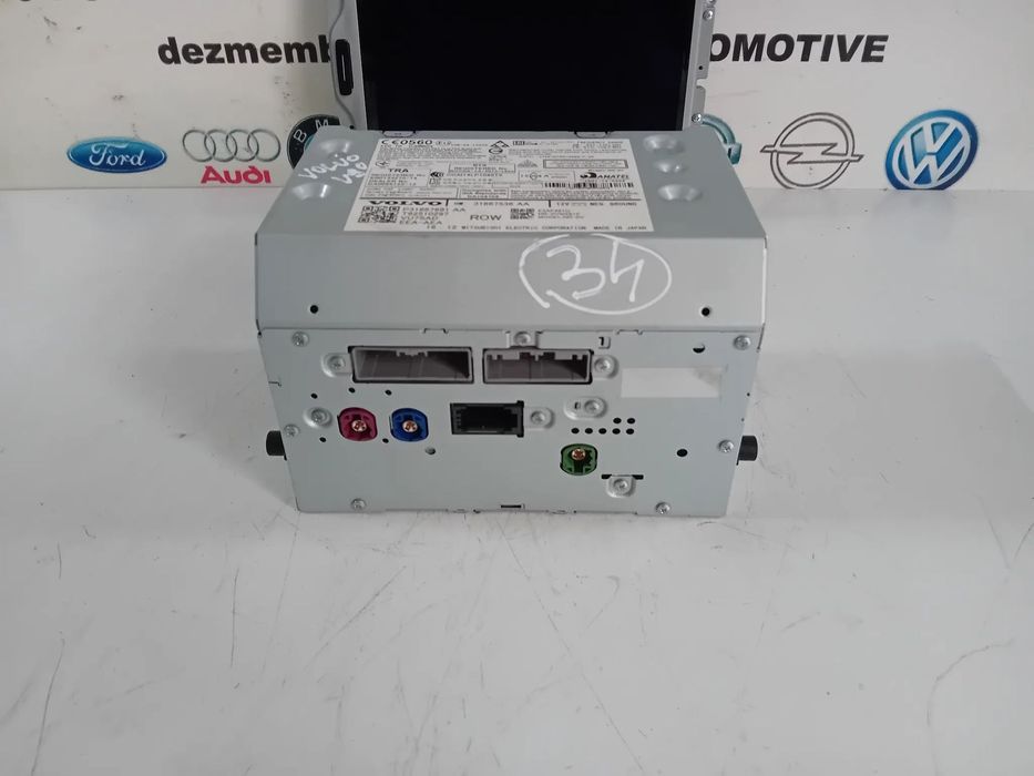 Unitate Radio Cd Navigatie Volvo XC90 XC60 S90 V90 Cod 31667536 An 2016-2020