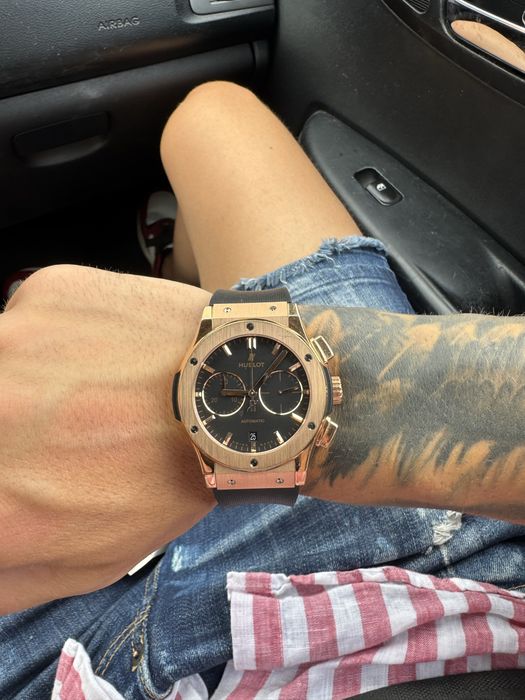 Оригинален часовник Hublot 45 mm Classic Fusion King Gold Chronograph