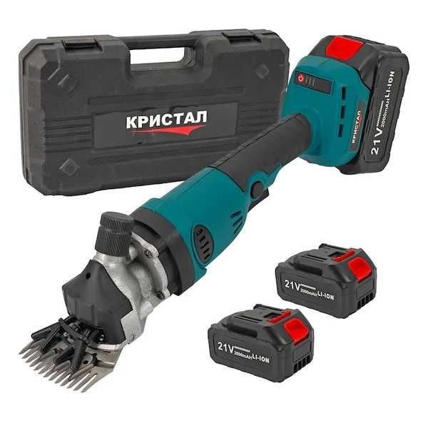 Masina profesionala  aparat de tuns oi cu 2 acumulatori 48v  6000mAh kit complet + cutie transport
