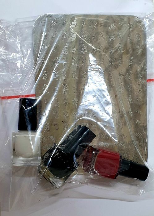 Маникюр дизайн ногтей палитра нержавеющая и 3цвет краски