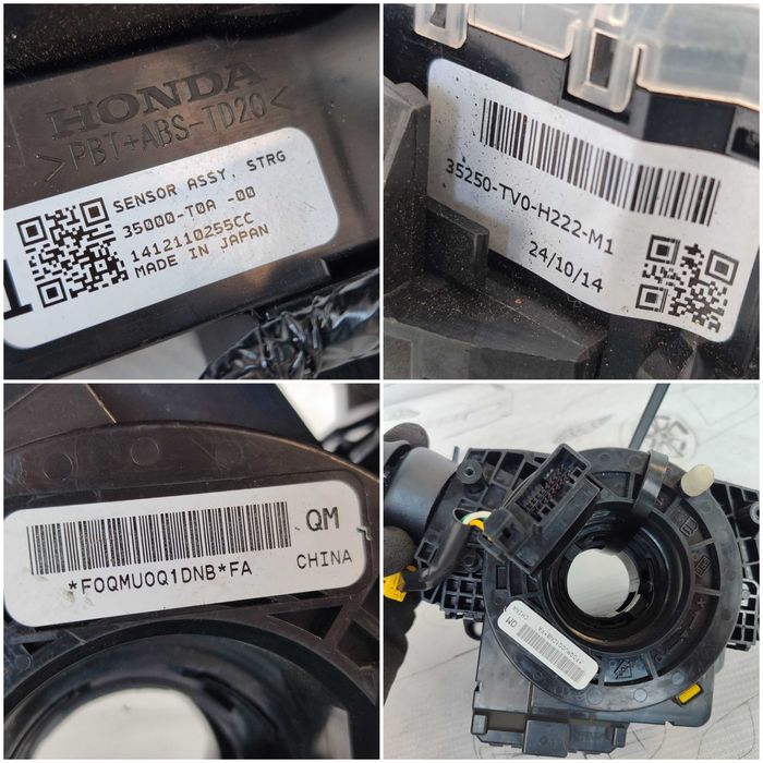 Ansamblu manete comenzi volan + spiră Honda Civic IX 35000T0A 2017 / [2011-2017] / (5B3)