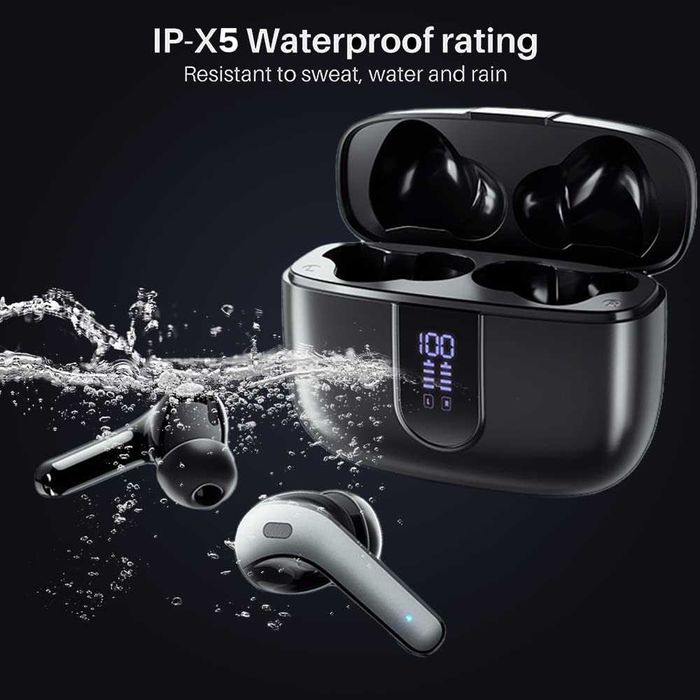 Casti wireless x08,Bluetooth 5.3,Microfon HD,24 ore vorbit, LED,Touch