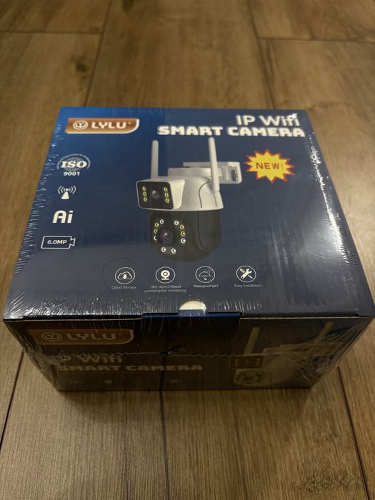 Мощна двойна водоустойчива 8mp icsee камера.