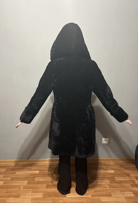 Шуба мутон + норка