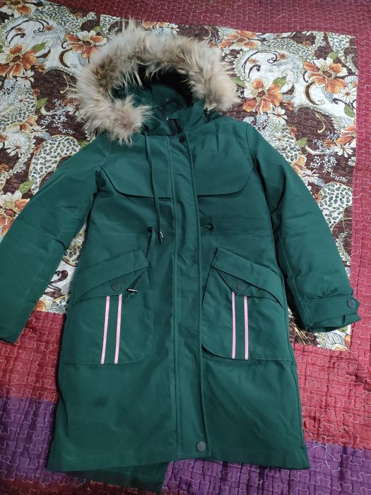 Теплая парка 10-12 лет. доставка