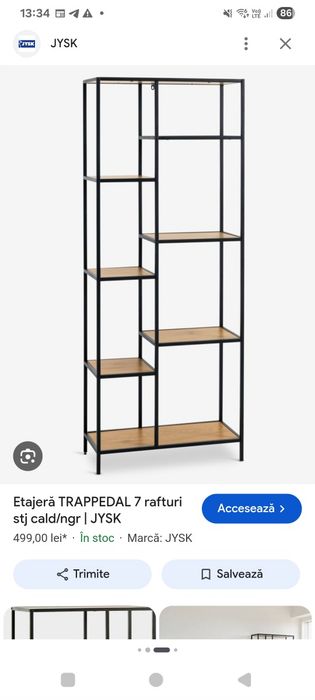 Raft dublu desing industrial