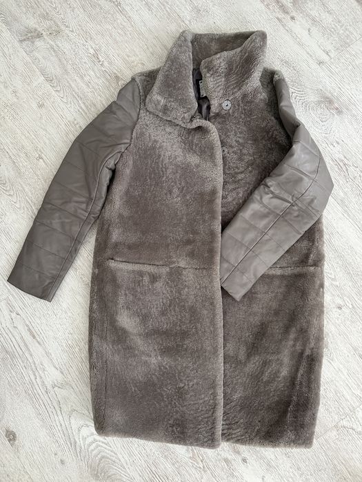 Пальто зимнее комбинированное