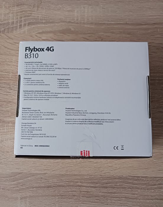 Router Huawei B310 cu SIM Modem 4G Hotspot WiFi decodat