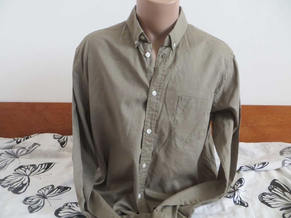 Мъжки ленени ризи с дълъг ръкав Olly Gan, Zara,  Benetton