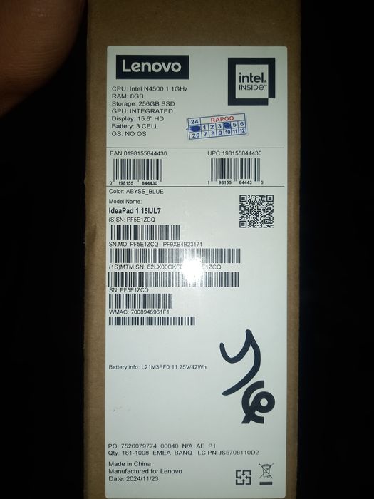 Yangi noutbuk sotiladi lenova idea pad 1


---

Sotiladi: