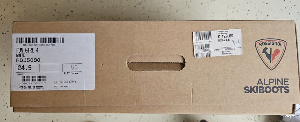 Clapari copii Rossignol Fun Girl 4 White -  marimea 24.5