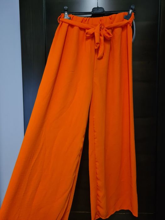 Pantaloni vară-Pantaloni lejeri-Pantaloni colorați- Pantaloni cu crac larg