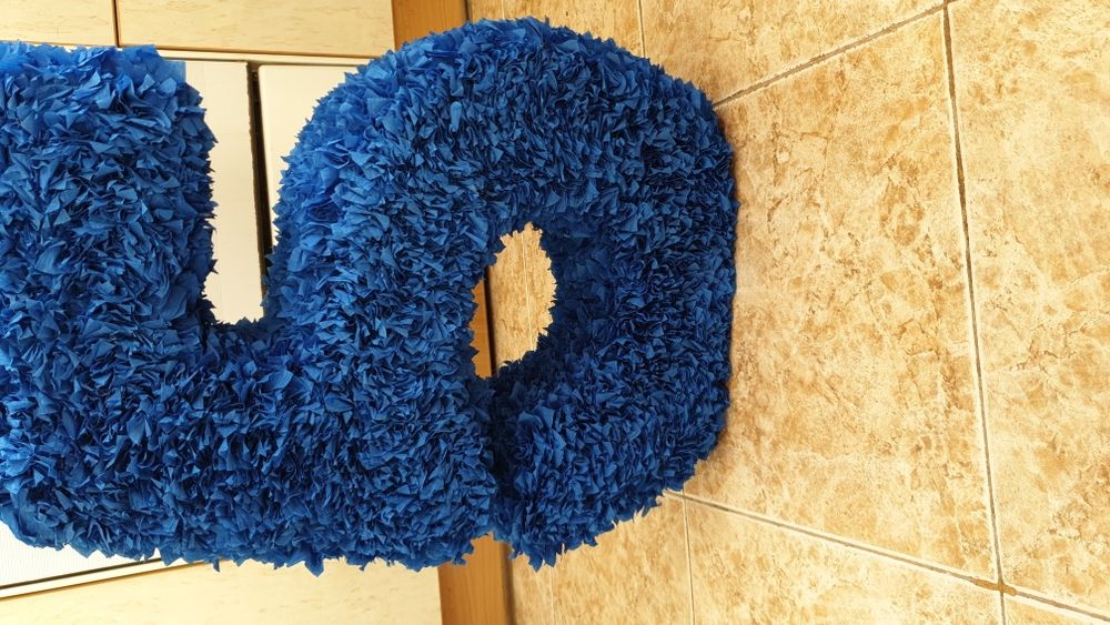 Много богата Цифра 5 обемна 3D Рожден ден