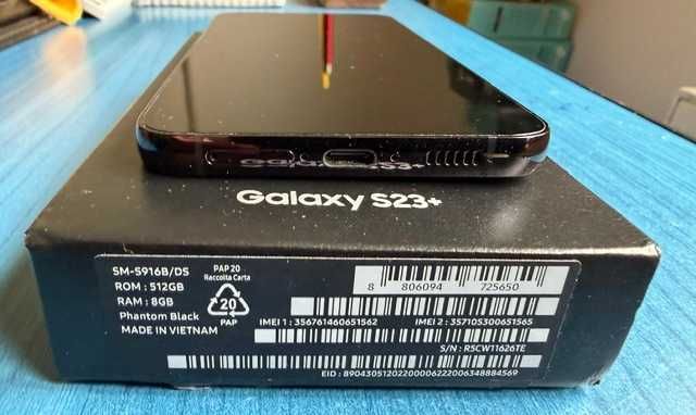 Samsung Galaxy S23 Plus 5G Phantom Black 512GB 8GB RAM Android 16, One UI 8.5