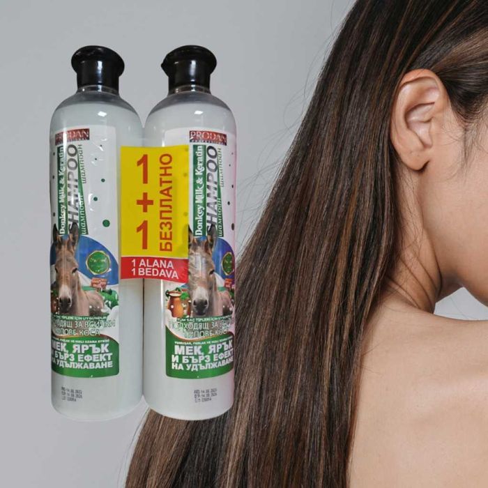 Шампоан Prodan Professional Hair Care – Магарешко мляко и кератин
