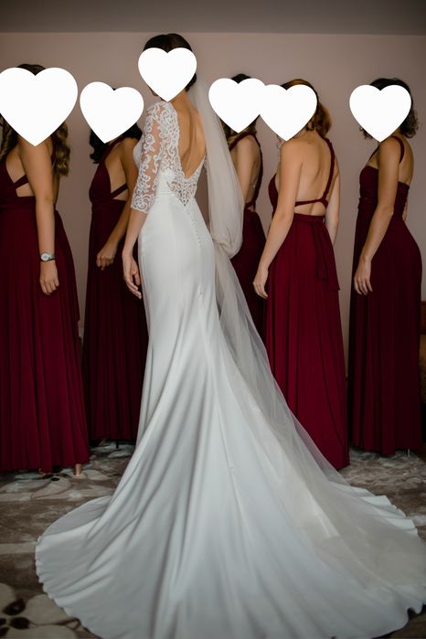 Rochie de mireasă XS-S + voal cadou